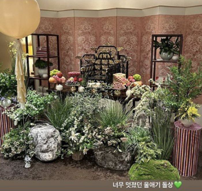 나혜미 아들 돌잔치 현장 사진